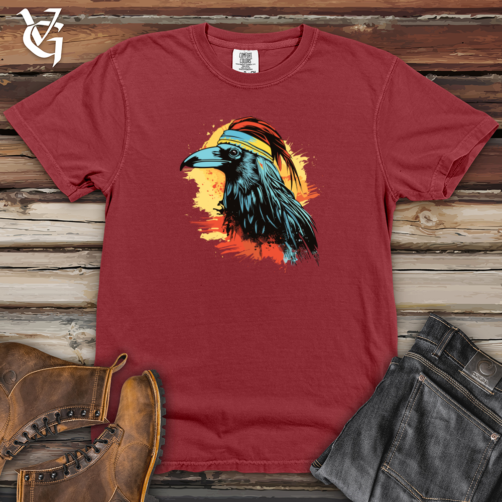 Viking Goods Retro Surfing Raven Heavy Cotton Comfort Colors Tee Brick / L