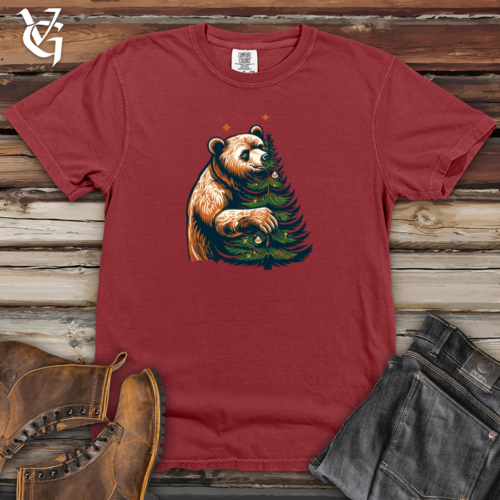 Viking Goods Retro Tree Trimming Bear Heavy Cotton Comfort Colors Tee Brick / L