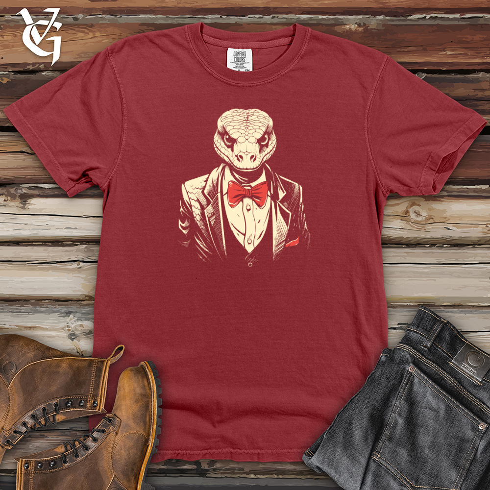 Viking Goods Retro Tuxedo Snake Heavy Cotton Comfort Colors Tee Brick / L