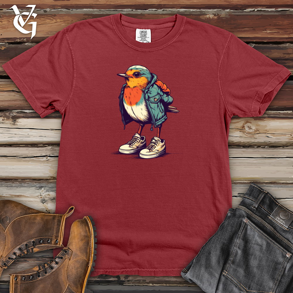 Viking Goods Robin Sneaker Flight Heavy Cotton Comfort Colors Tee Brick / L