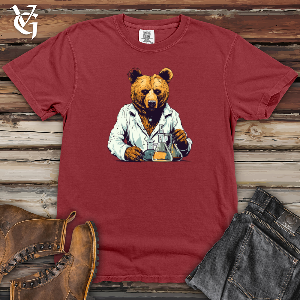 Viking Goods Scientific Bear Discoveries Heavy Cotton Comfort Colors Tee Brick / L