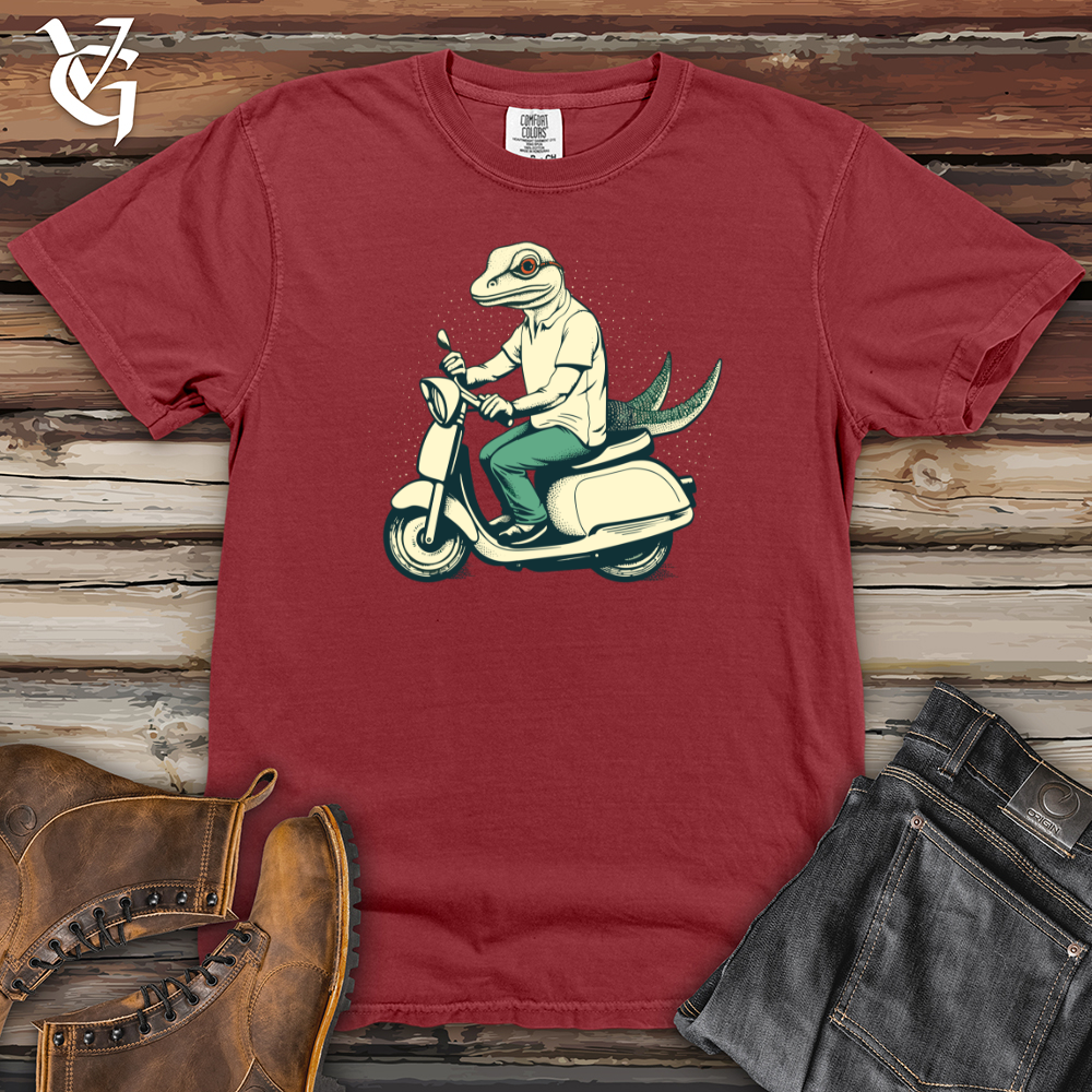 Viking Goods Scooter Joyride Lizard Heavy Cotton Comfort Colors Tee Brick / L