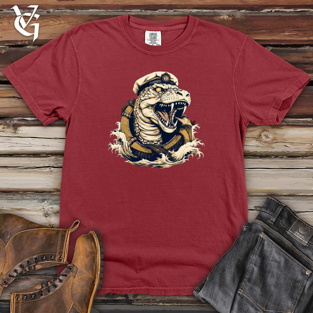 Viking Goods Serpent Sea Captain Heavy Cotton Comfort Colors Tee Brick / L