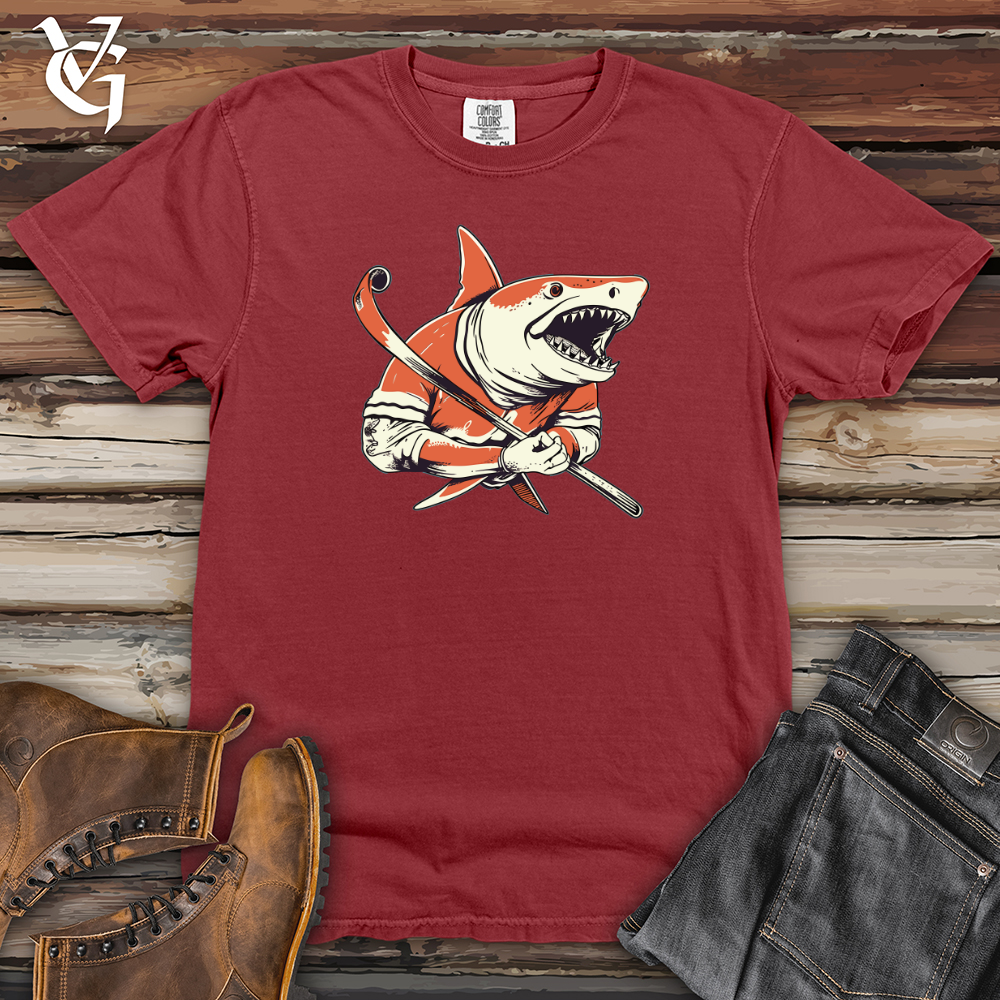 Viking Goods Sharkblade Slapshot Heavy Cotton Comfort Colors Tee Brick / L