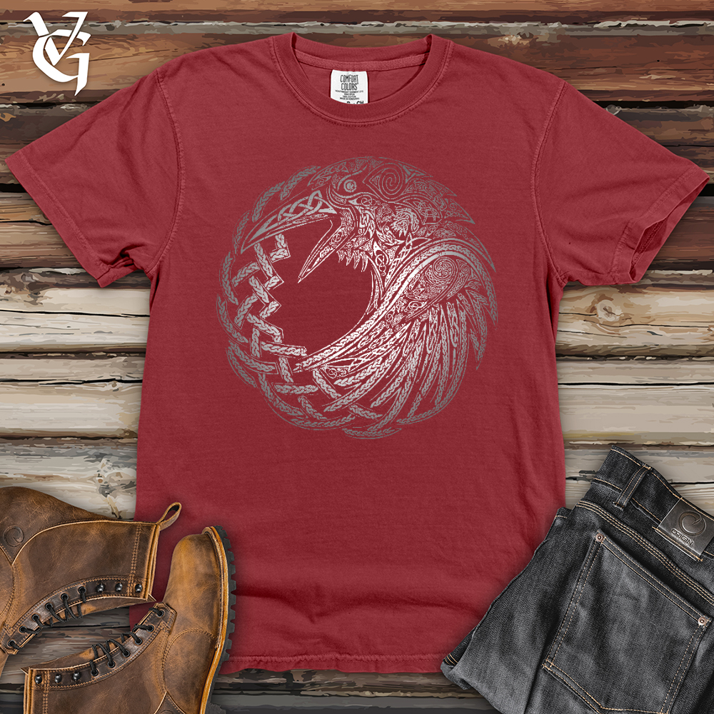 Viking Goods Silver Glass Raven Heavy Cotton Comfort Colors Tee Brick / L