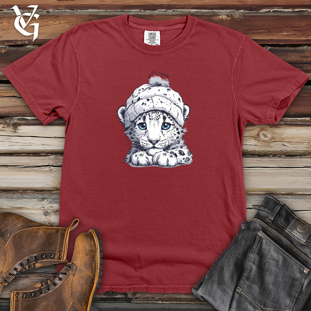 Viking Goods Snow Leopard Warmth Heavy Cotton Comfort Colors Tee Brick / L