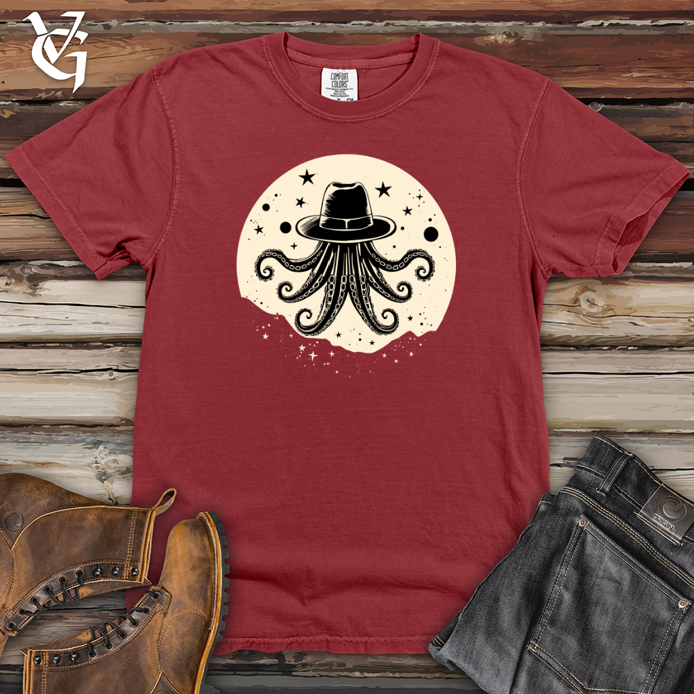 Viking Goods Space Rodeo Octopus Heavy Cotton Comfort Colors Tee Brick / L