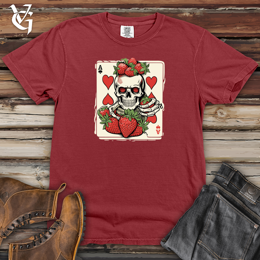 Viking Goods Spirited Strawberry Gamble Heavy Cotton Comfort Colors Tee Brick / L