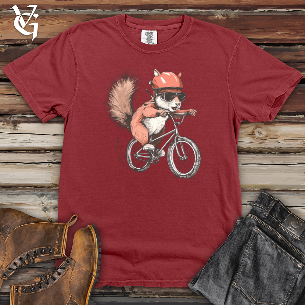 Viking Goods Squirrel Cycling Adventure Heavy Cotton Comfort Colors Tee Brick / L