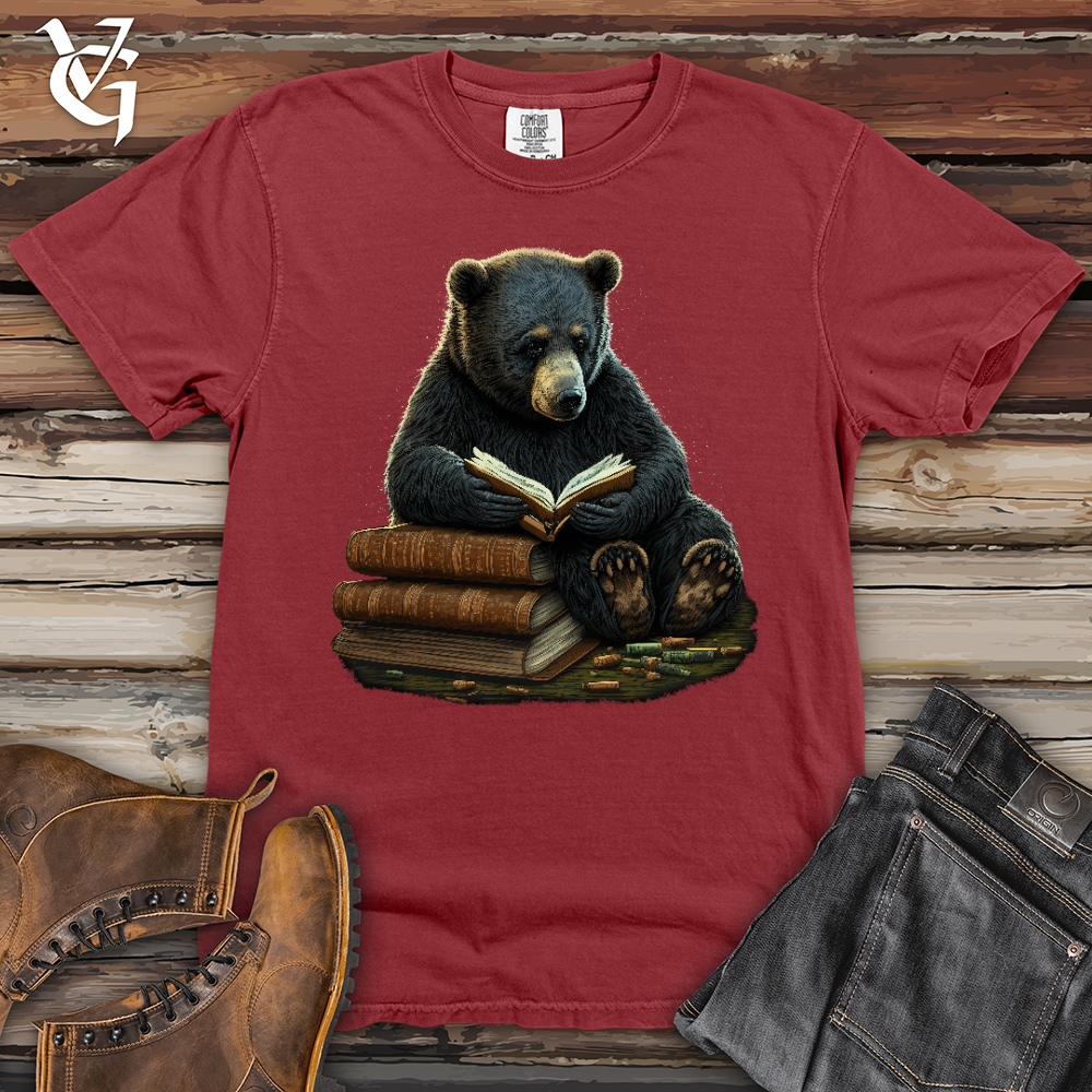 Viking Goods Studious Bear Heavy Cotton Comfort Colors Tee Brick / L