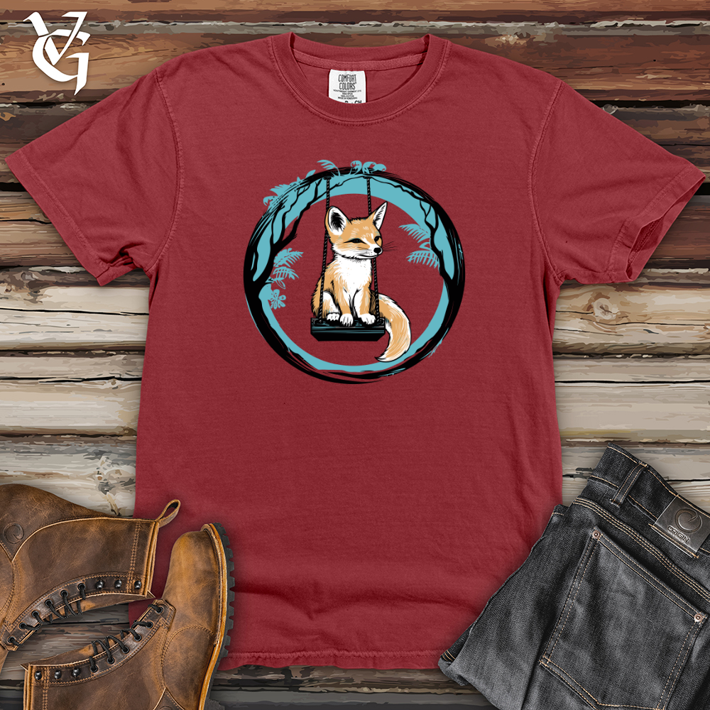 Viking Goods Swinging Fox Tale Heavy Cotton Comfort Colors Tee Brick / L