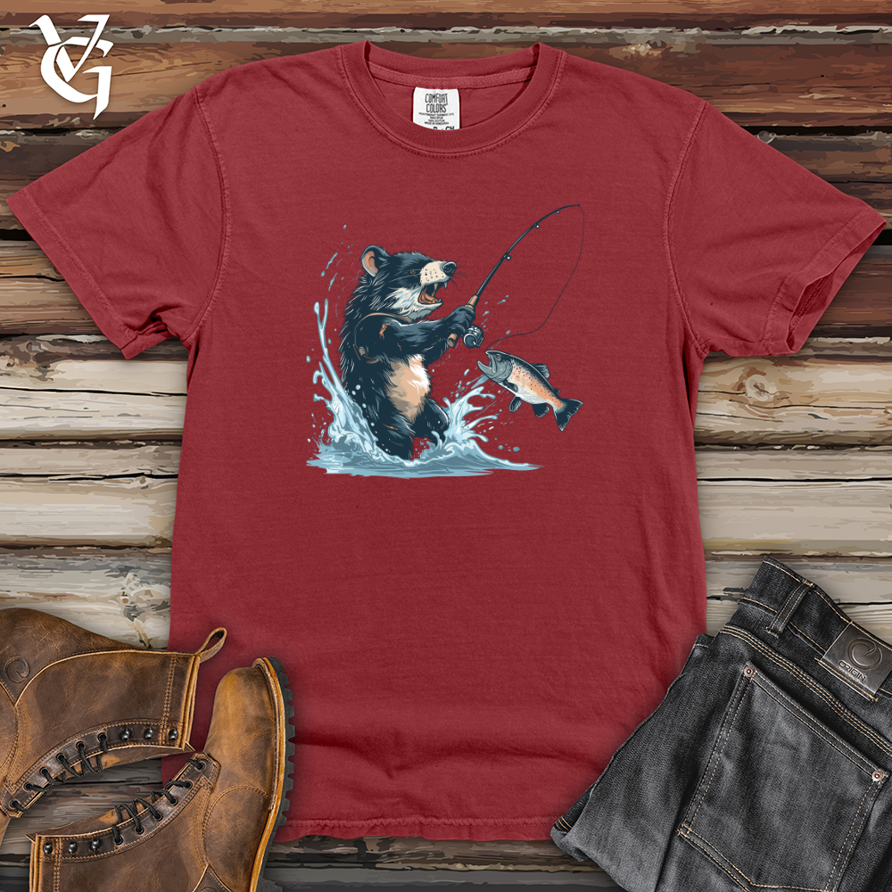 Viking Goods Tasmanian Devil Fishing Heavy Cotton Comfort Colors Tee Brick / L