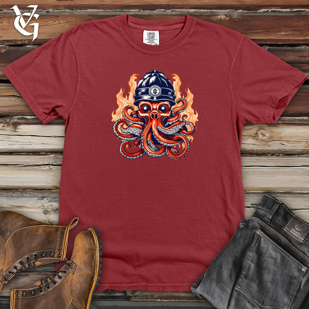 Viking Goods Tentacled Heroic Rescuer Heavy Cotton Comfort Colors Tee Brick / L