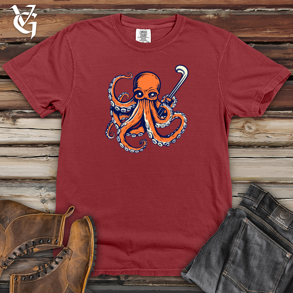 Viking Goods Tentacled Slapshot Heavy Cotton Comfort Colors Tee Brick / L