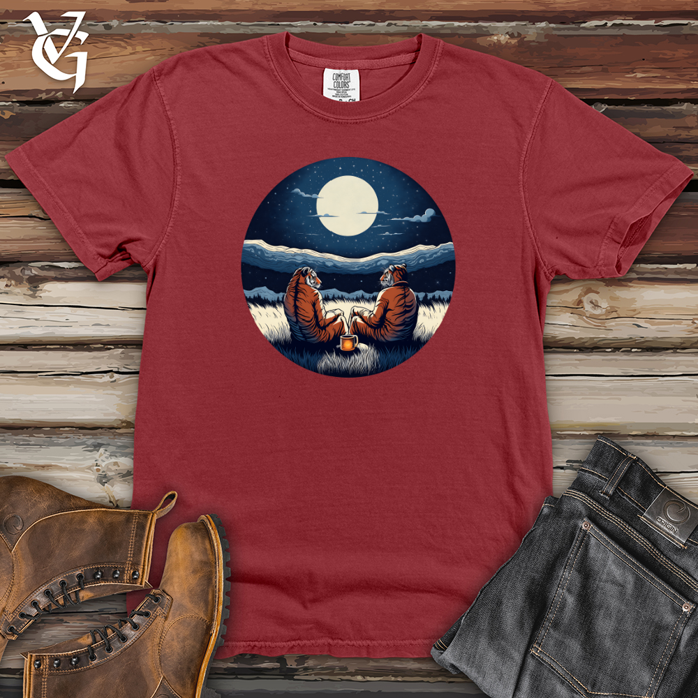Viking Goods Tigers Moonlight Serenity Heavy Cotton Comfort Colors Tee Brick / L