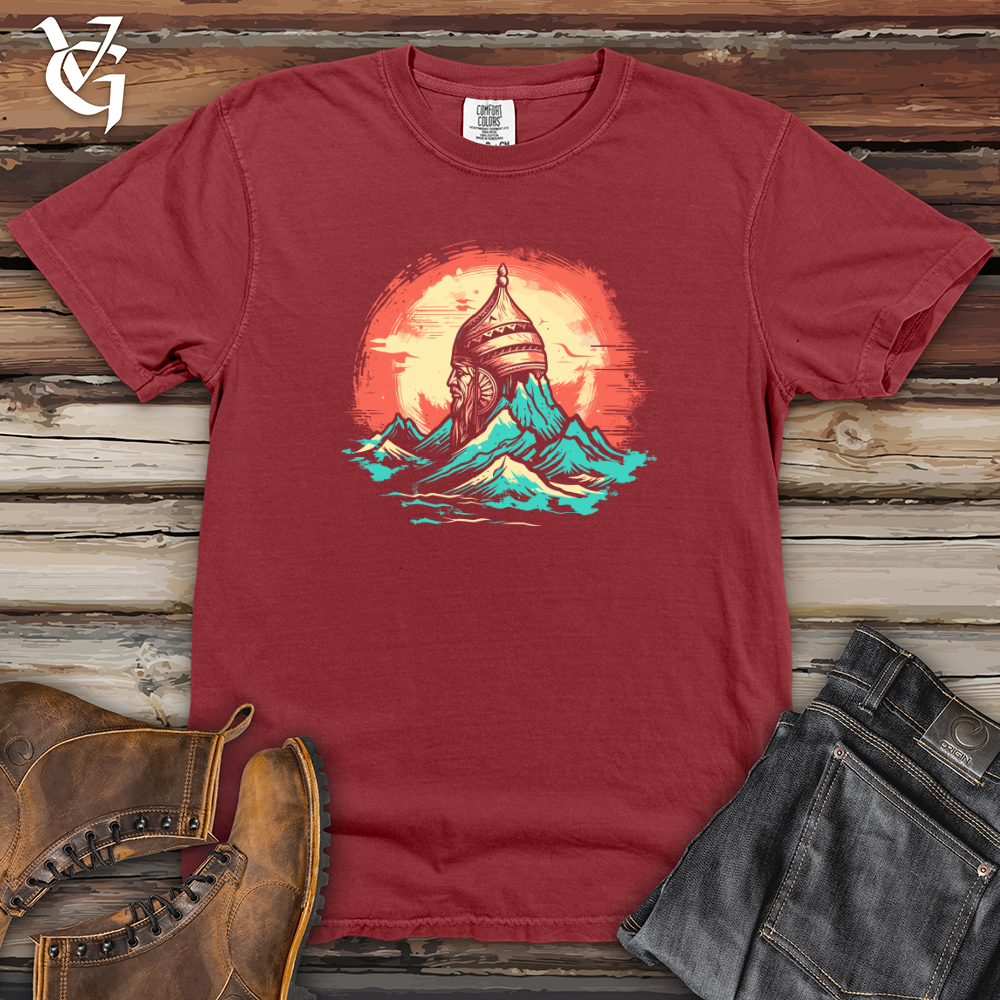 Viking Goods Viking Mountain Solitude Heavy Cotton Comfort Colors Tee Brick / L