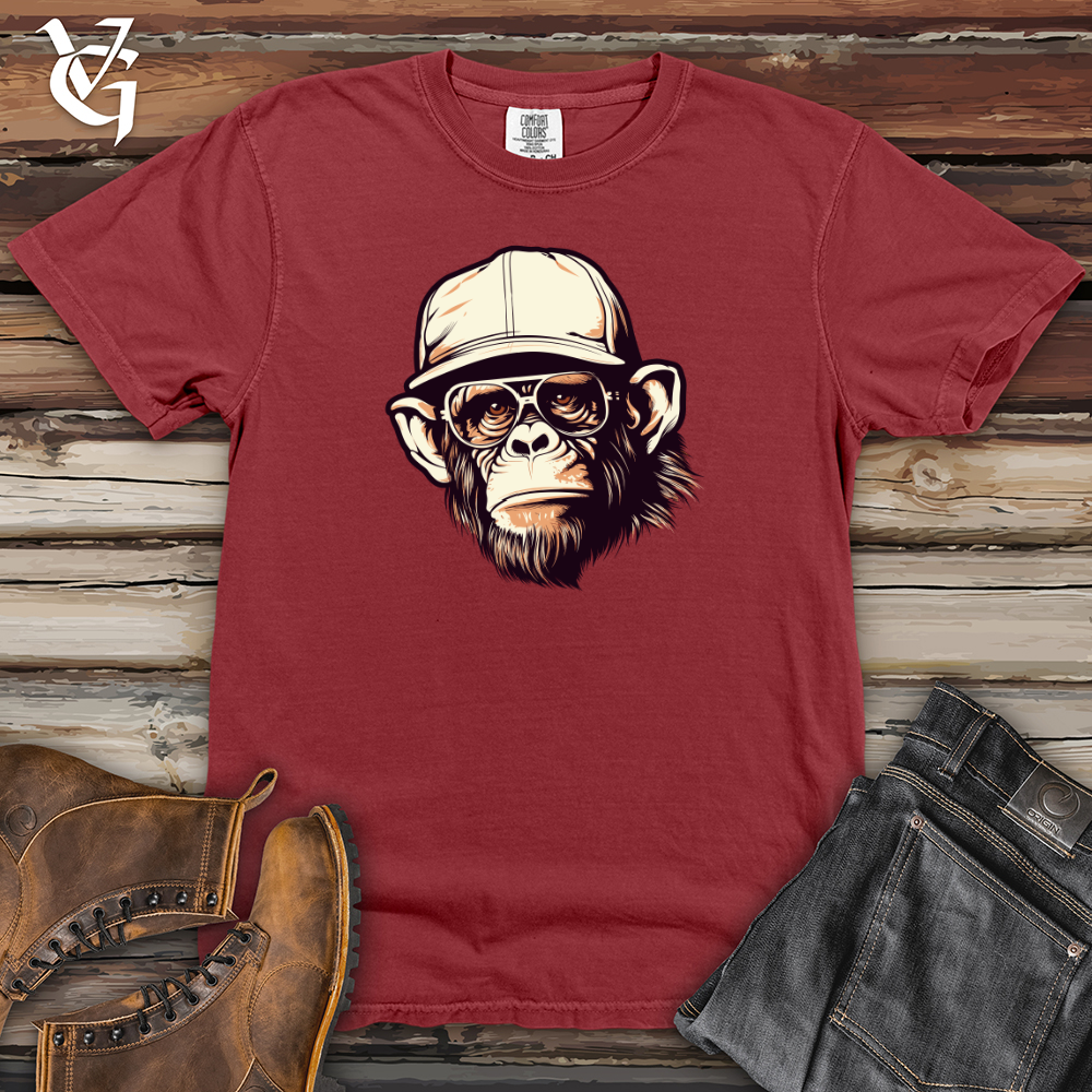 Viking Goods Vintage Cap Wearing Monkey Heavy Cotton Comfort Colors Tee Brick / L