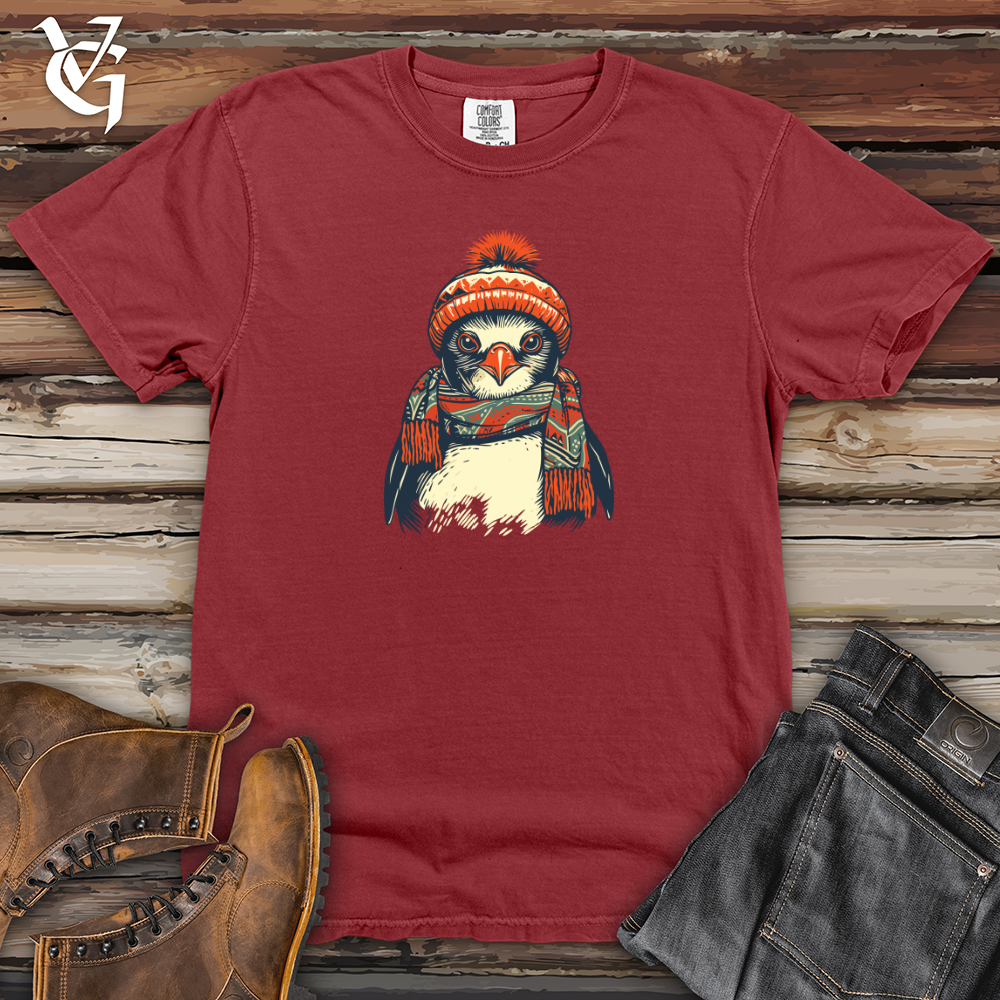 Viking Goods Vintage Frosty Penguin Heavy Cotton Comfort Colors Tee Brick / L