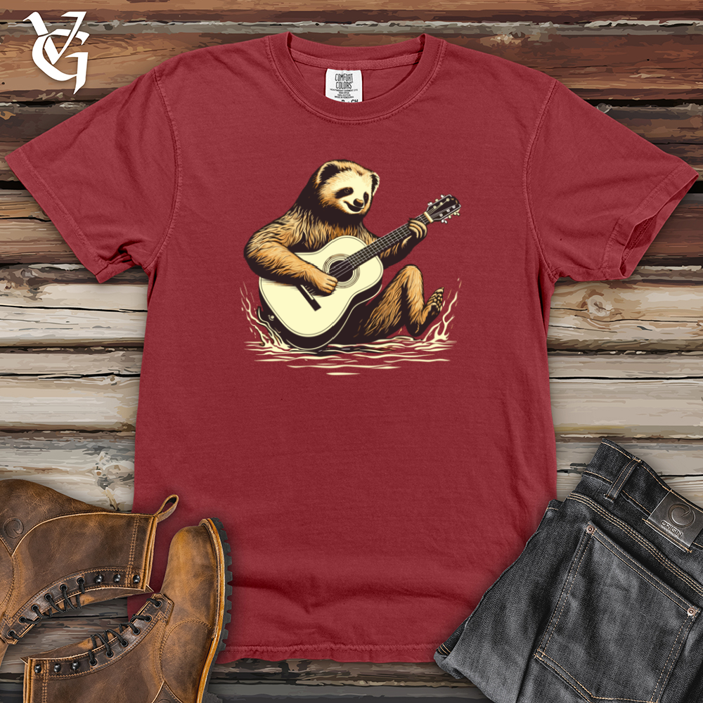 Viking Goods Vintage Groove Sloth Heavy Cotton Comfort Colors Tee Brick / L