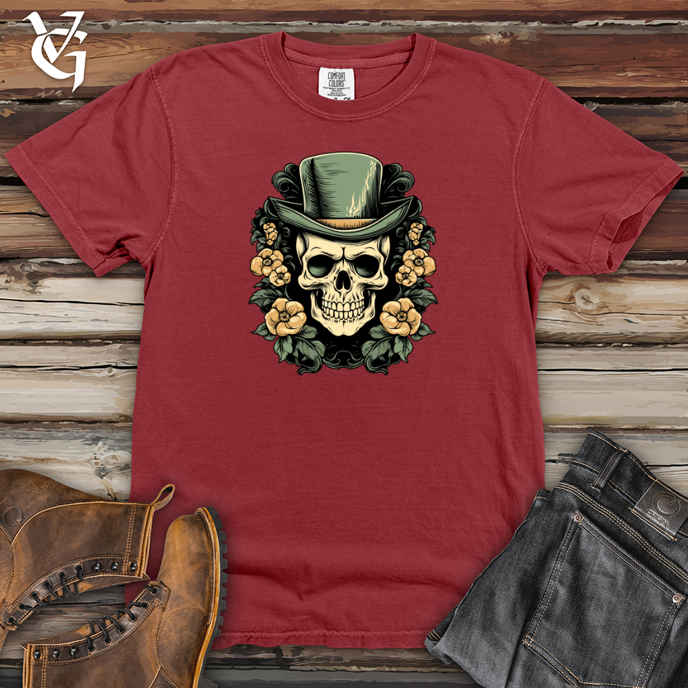 Viking Goods Vintage Skull Valor Heavy Cotton Comfort Colors Tee Brick / L