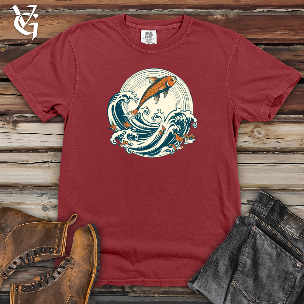 Viking Goods Whimsurfing Wave Rider Heavy Cotton Comfort Colors Tee Brick / L