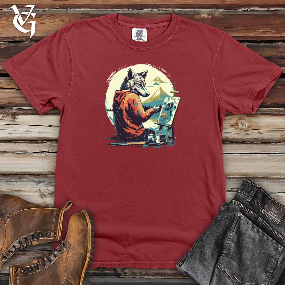 Viking Goods Wild Brush Strokes Heavy Cotton Comfort Colors Tee Brick / L