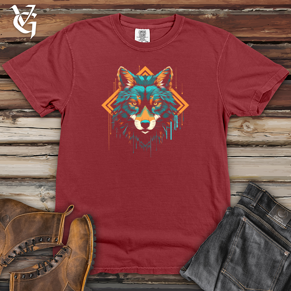 Viking Goods Wolf Geometric Gaze Heavy Cotton Comfort Colors Tee Brick / L