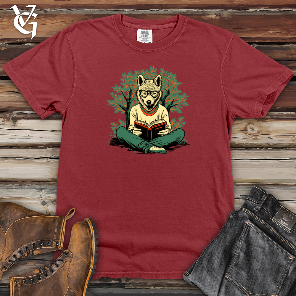 Viking Goods Woodland Bookworm Heavy Cotton Comfort Colors Tee Brick / L