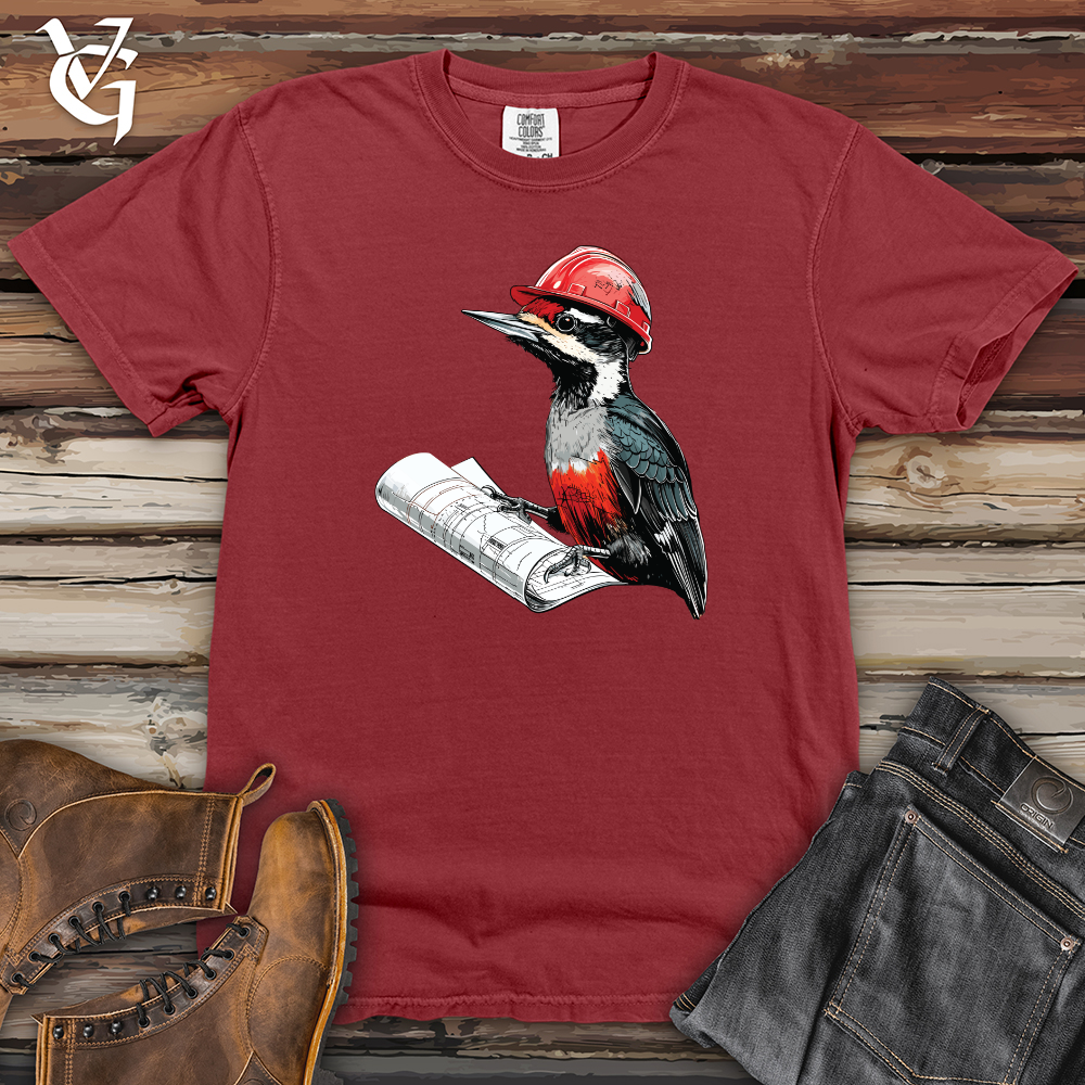 Viking Goods Woodpecker Project Planner Heavy Cotton Comfort Colors Tee Brick / L