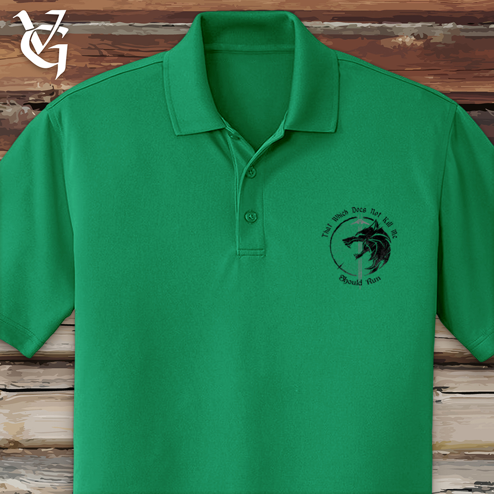 Viking Goods Should Run Wolf Polo Bright Kelly Green / L
