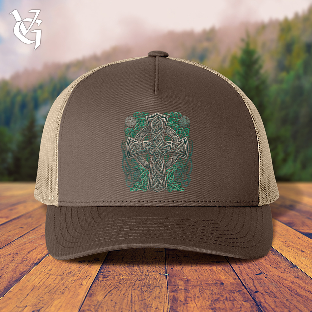 Viking Goods Celtic Crosses Trucker Cap Brown/ Khaki