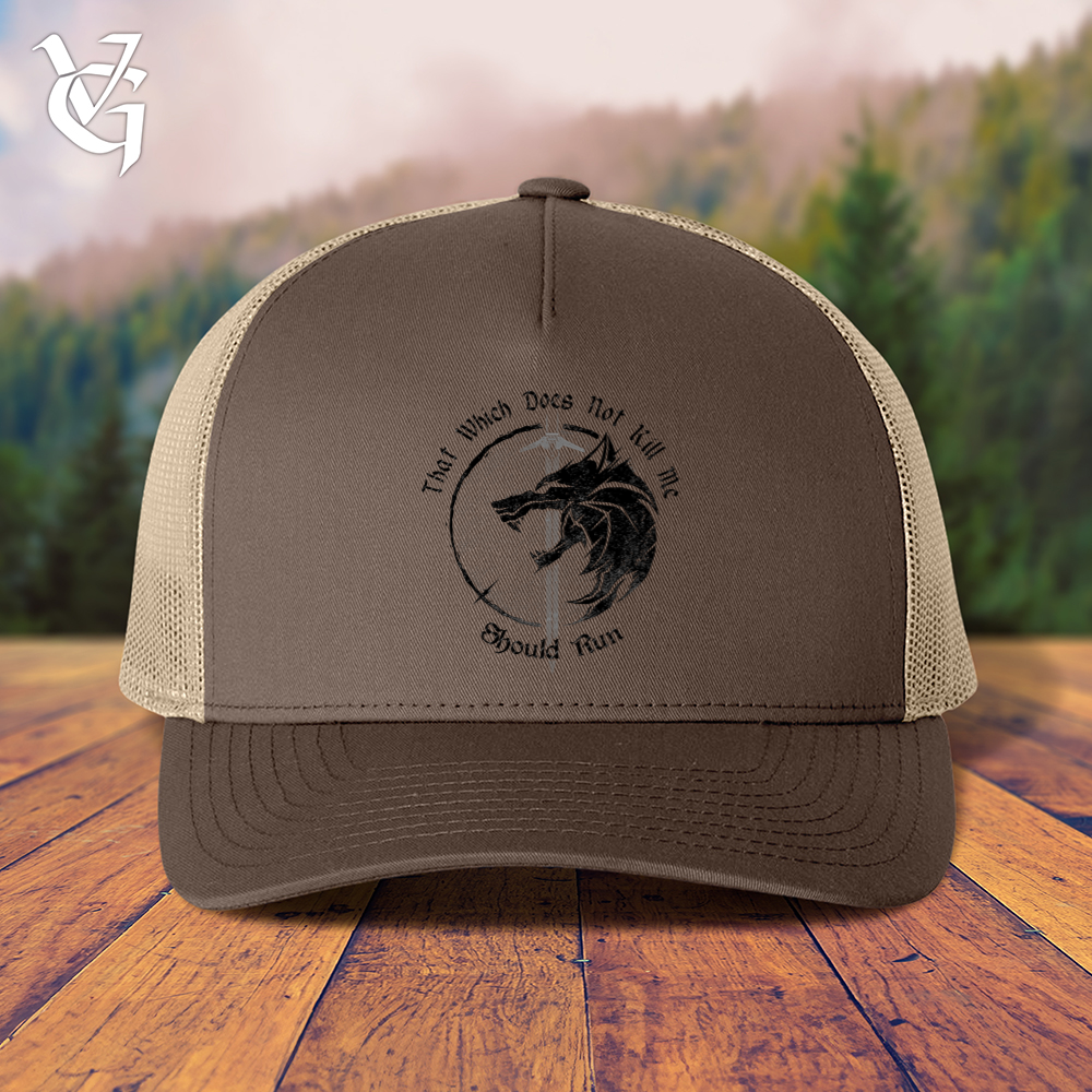 Viking Goods Should Run Wolf Trucker Cap Brown/ Khaki