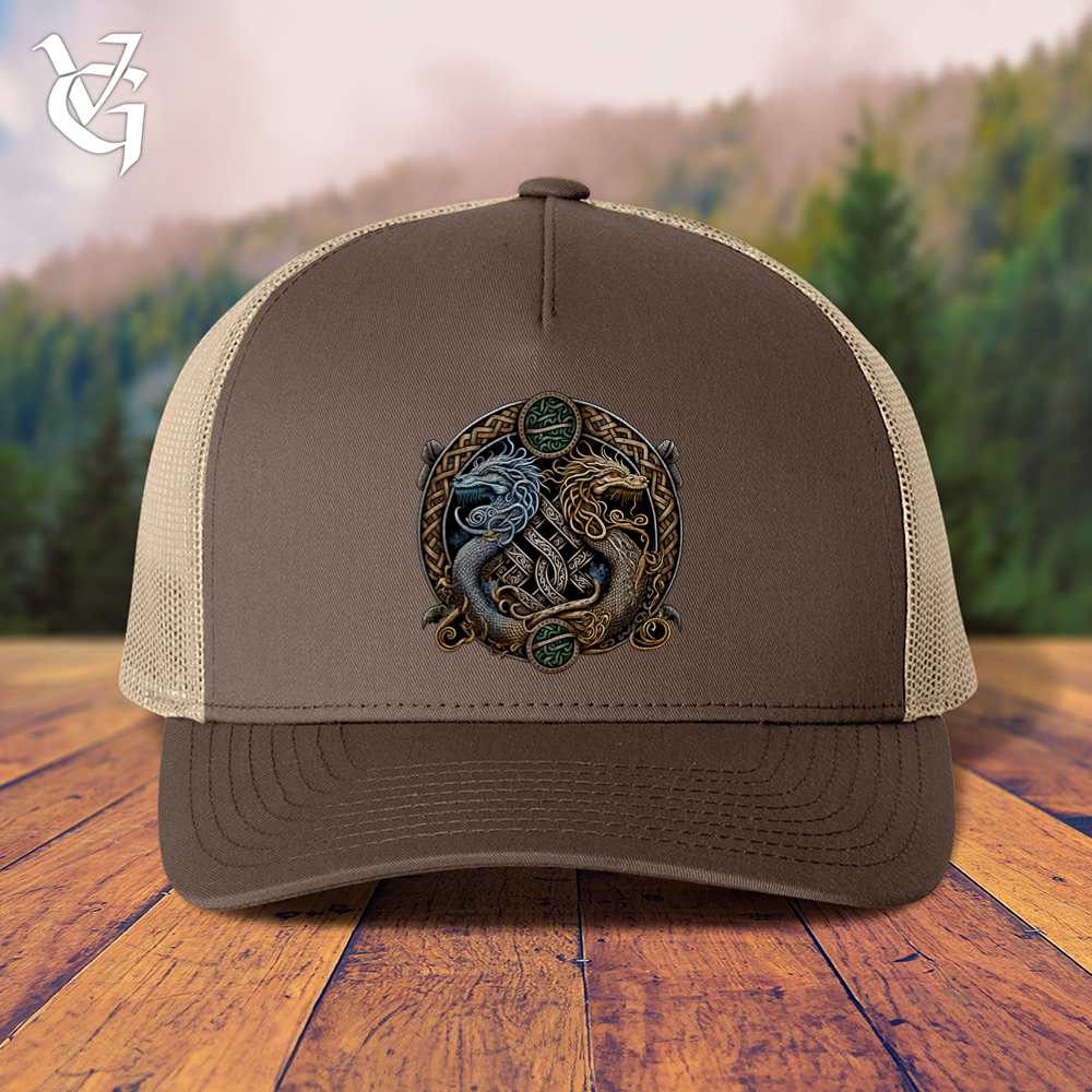 Viking Goods Two Dragons Trucker Cap Brown/ Khaki