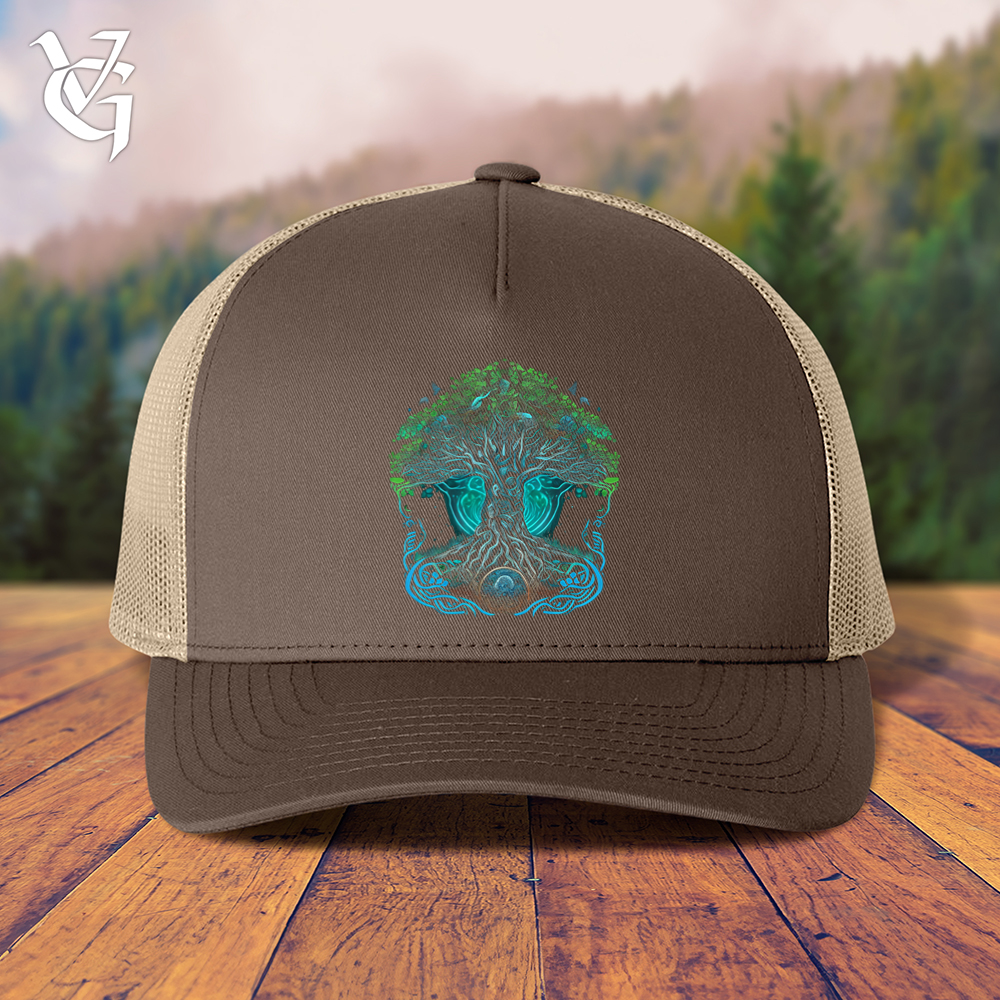 Viking Goods Yggdrasil Spirit Tree Trucker Cap Brown/ Khaki