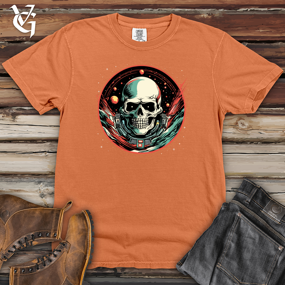 Viking Goods Cosmic Captain Skull Heavy Cotton Comfort Colors Tee Burnt Orange / L