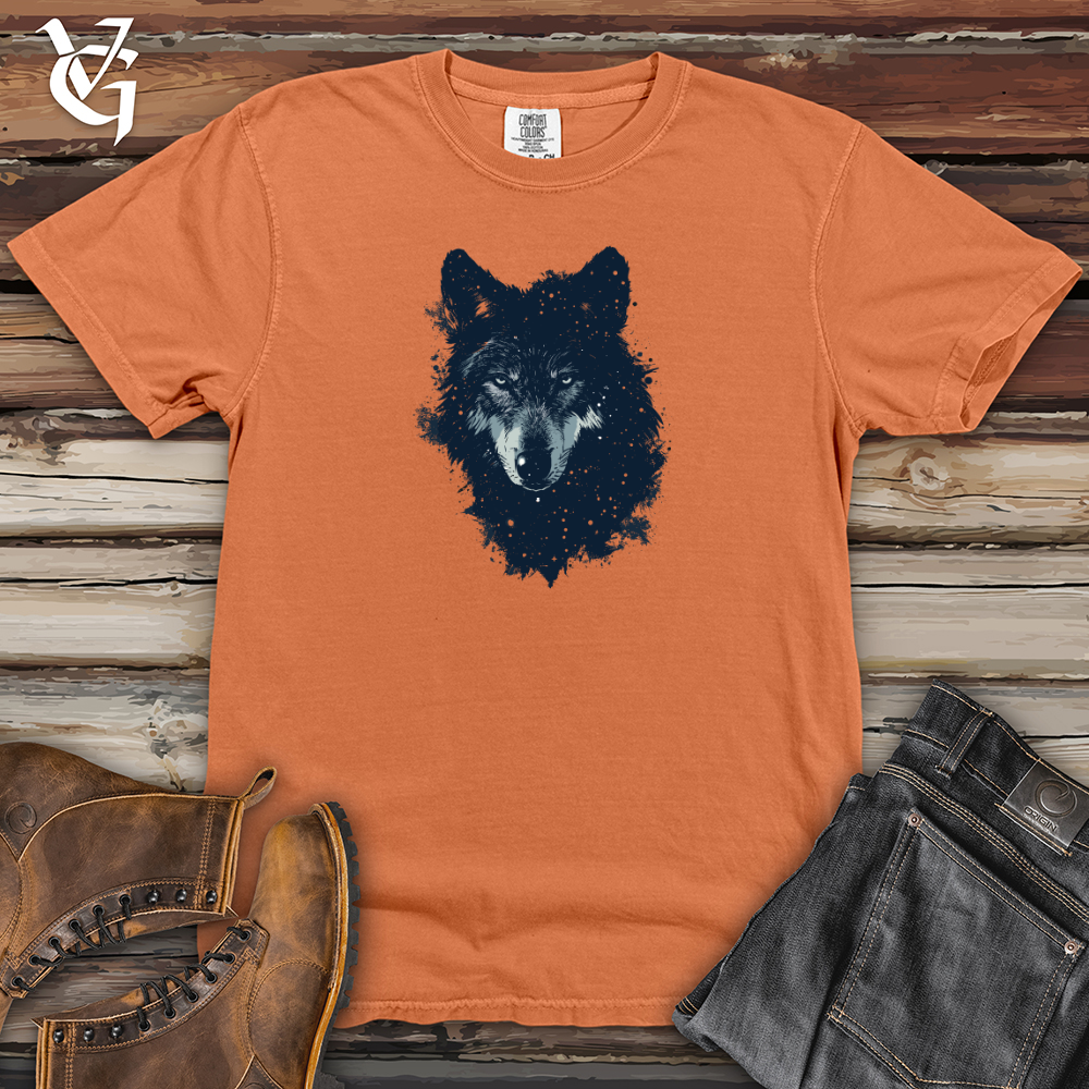 Viking Goods Cosmic Wolf Essence Heavy Cotton Comfort Colors Tee Burnt Orange / L
