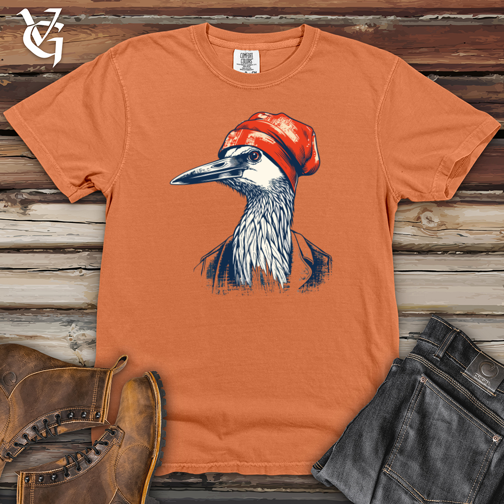 Viking Goods Crane Beanie Bliss Heavy Cotton Comfort Colors Tee Burnt Orange / L