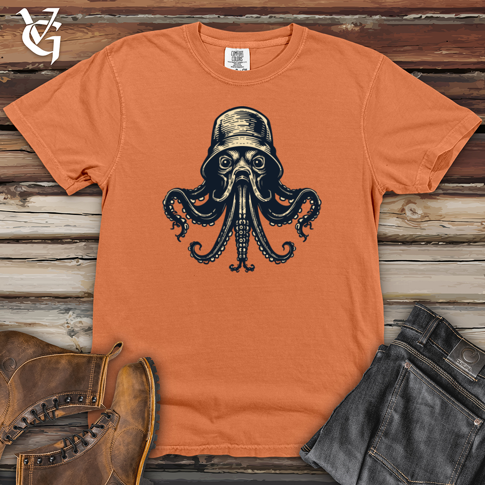 Viking Goods Dark Octopus Heavy Cotton Comfort Colors Tee Burnt Orange / L