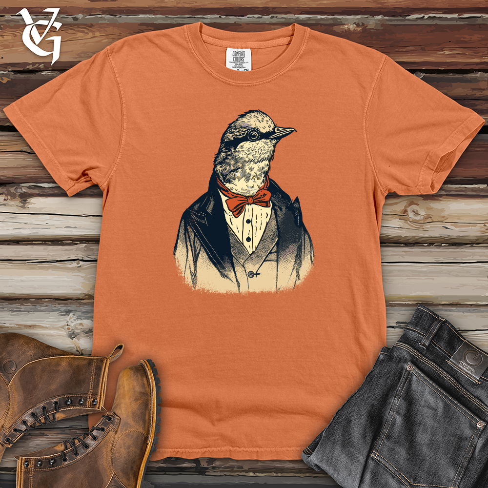 Viking Goods Dove Peaceful Hipster Vibes Heavy Cotton Comfort Colors Tee Burnt Orange / L