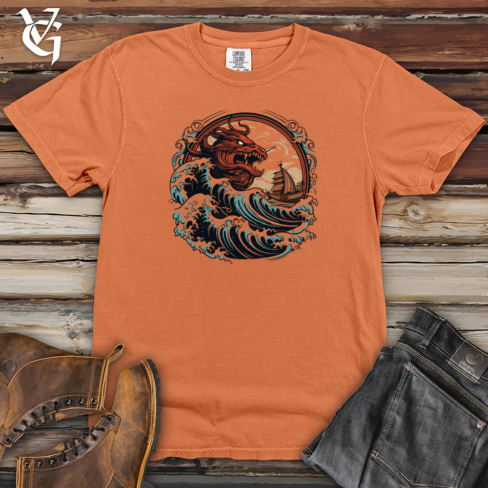 Viking Goods Dragon Sea Encounter Heavy Cotton Comfort Colors Tee Burnt Orange / L