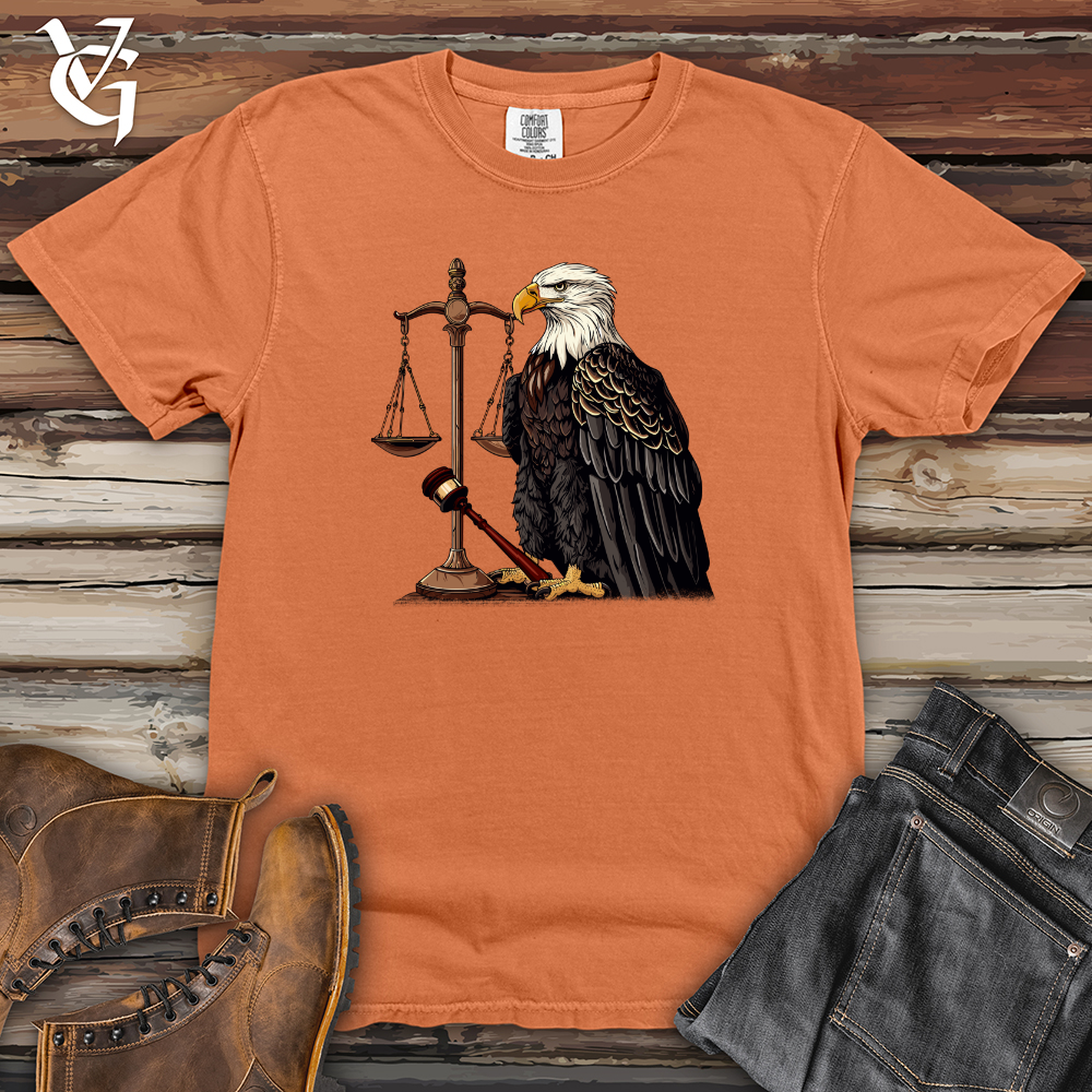 Viking Goods Eagle Justice Emblem Heavy Cotton Comfort Colors Tee Burnt Orange / L