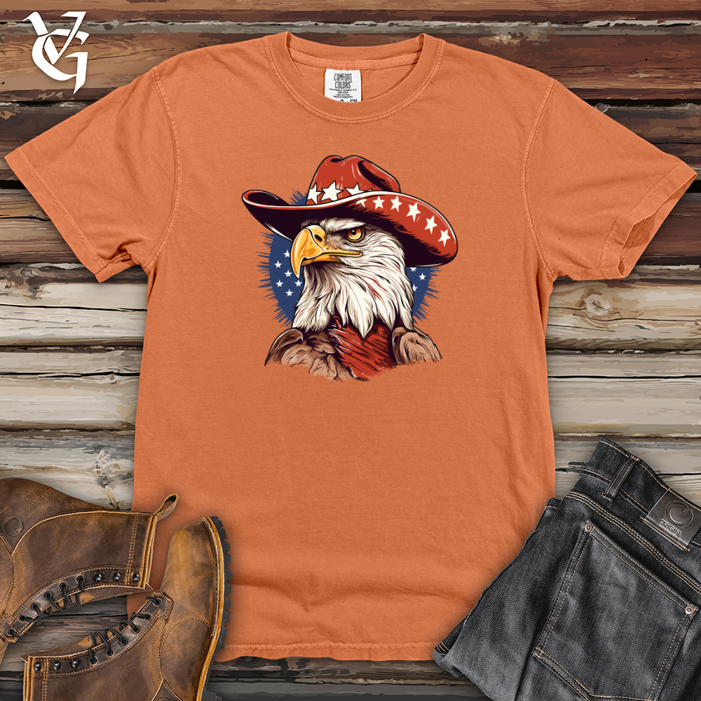 Viking Goods Eagle Sky High Cowboy Soar Heavy Cotton Comfort Colors Tee Burnt Orange / L