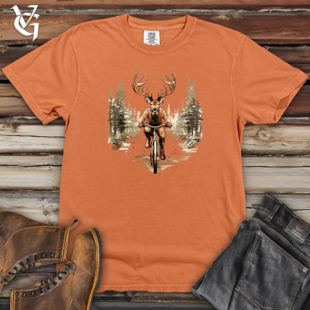 Viking Goods Elk Wilderness Cycle Heavy Cotton Comfort Colors Tee Burnt Orange / L
