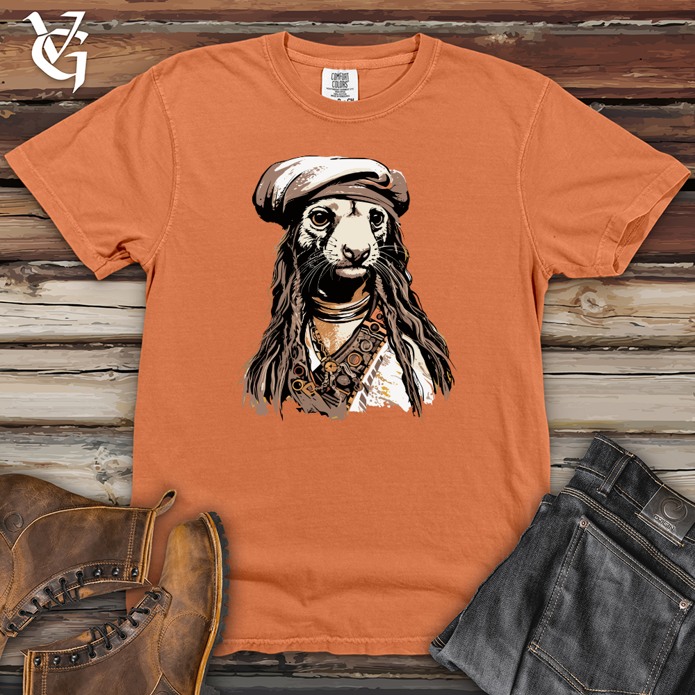 Viking Goods Ferret Pirate Heavy Cotton Comfort Colors Tee Burnt Orange / L