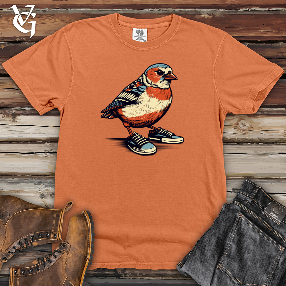 Viking Goods Finch Feathered Sneakers Heavy Cotton Comfort Colors Tee Burnt Orange / L