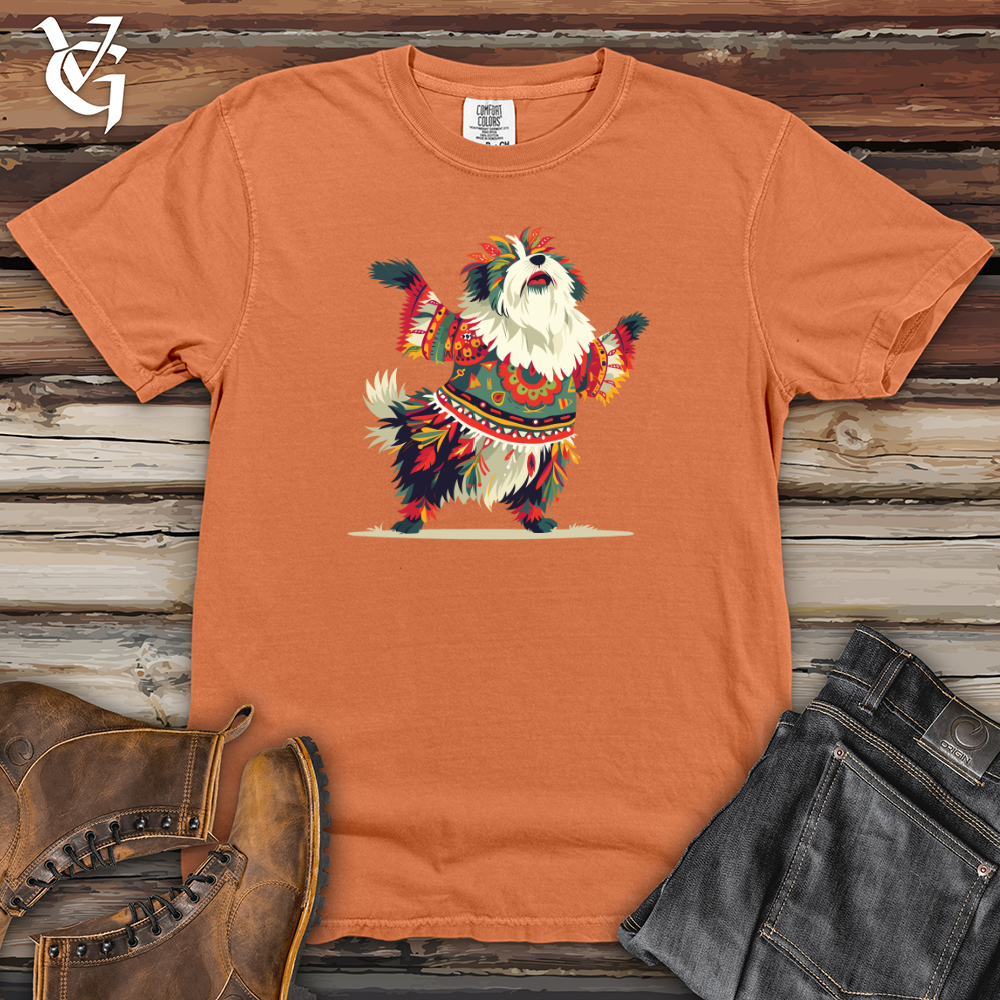 Viking Goods Folk Dance Dog Heavy Cotton Comfort Colors Tee Burnt Orange / L
