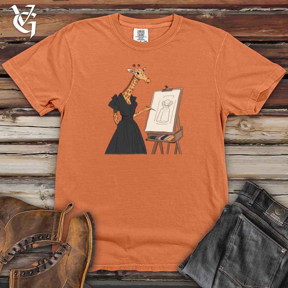 Viking Goods Giraffe Fashion Designer Heavy Cotton Comfort Colors Tee Burnt Orange / L