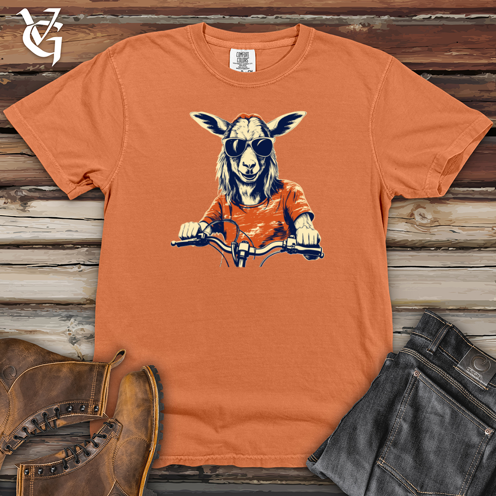 Viking Goods Goat Cycle Quest Heavy Cotton Comfort Colors Tee Burnt Orange / L