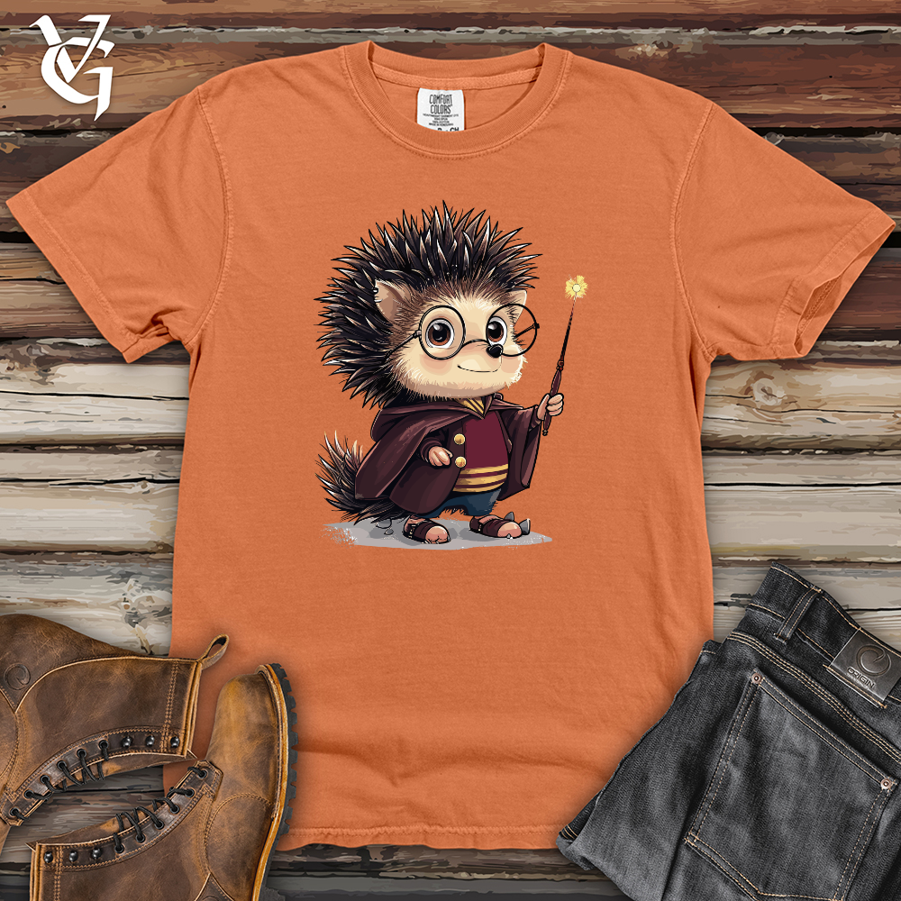 Viking Goods Hedgehog Wizard Charm Heavy Cotton Comfort Colors Tee Burnt Orange / L