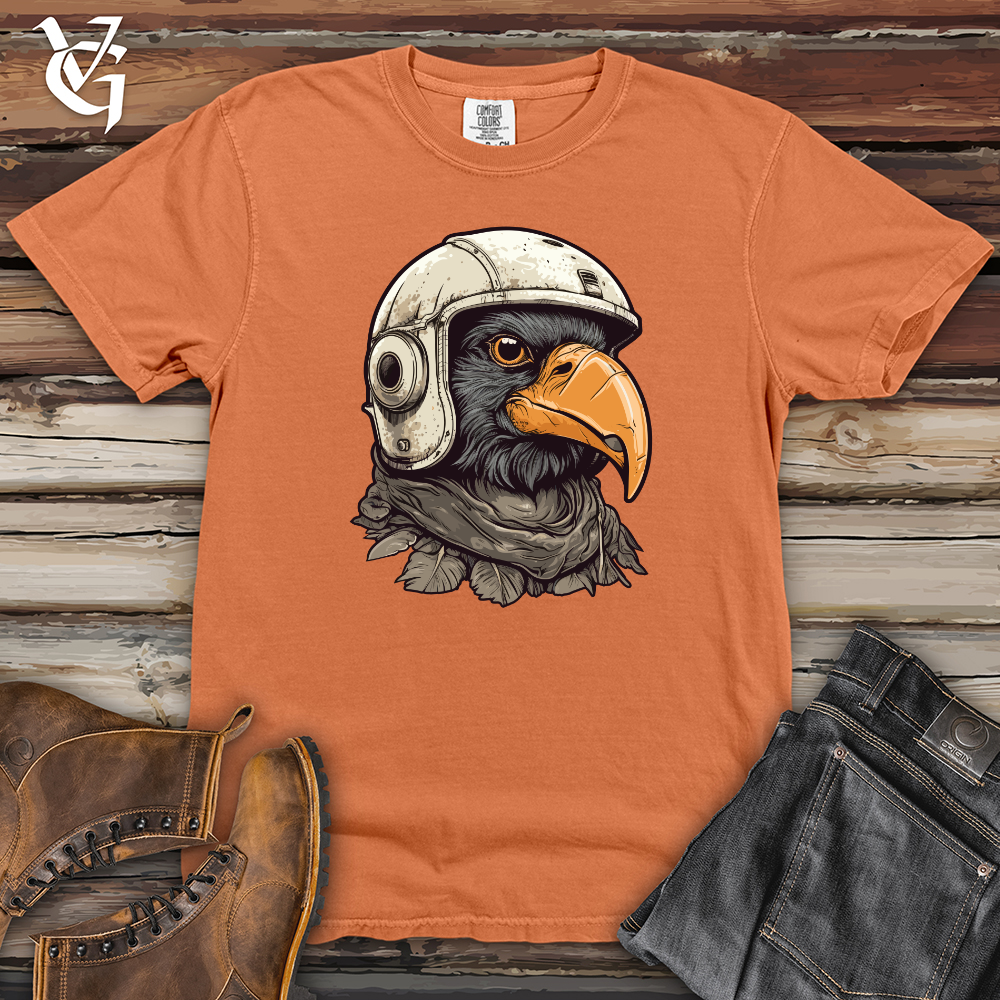 Viking Goods Helmeted Raven Army Vigilance Heavy Cotton Comfort Colors Tee Burnt Orange / L